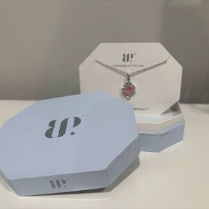 BP Silver Necklace with Peach Topaz